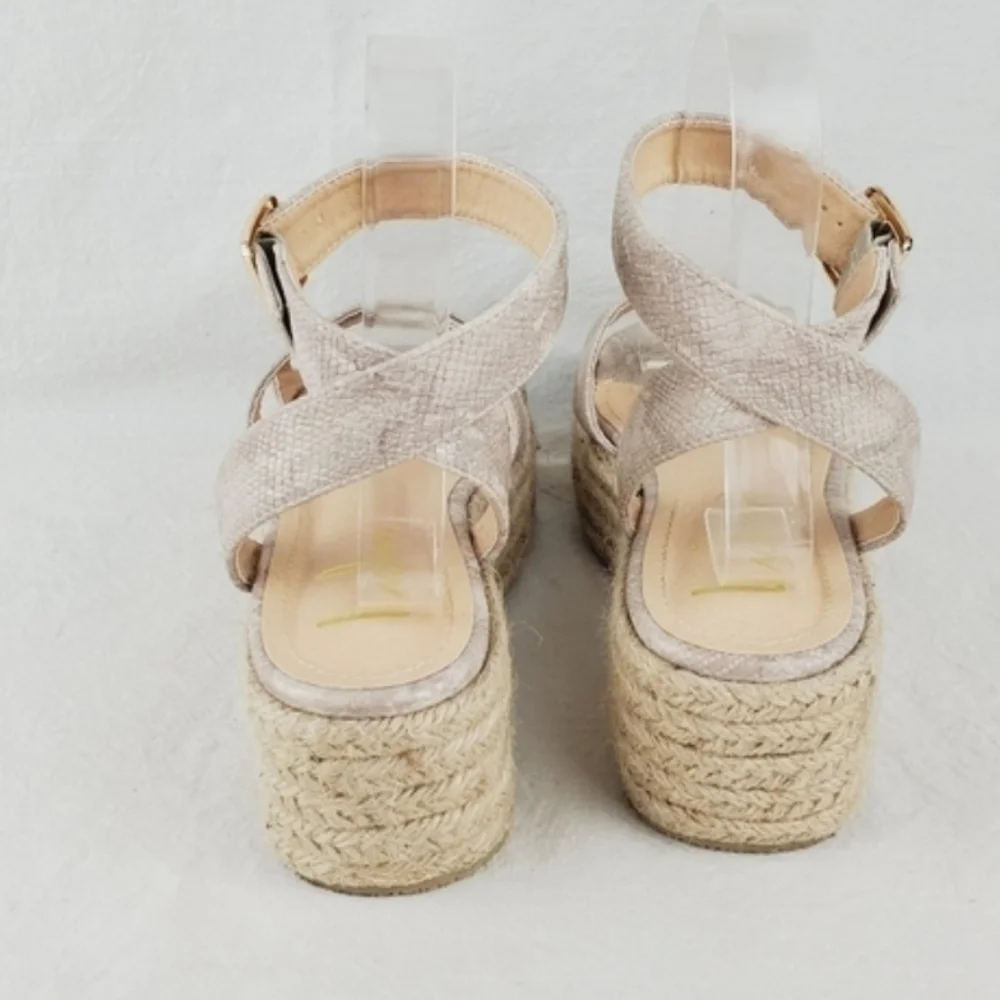 Lulus platform espadrille sandals size 7